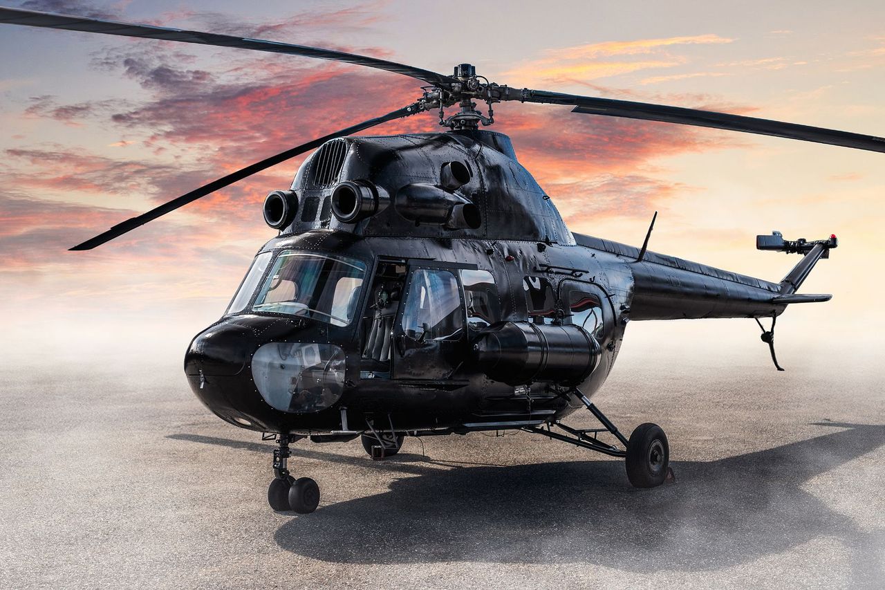 Buda hem en rysk helikopter