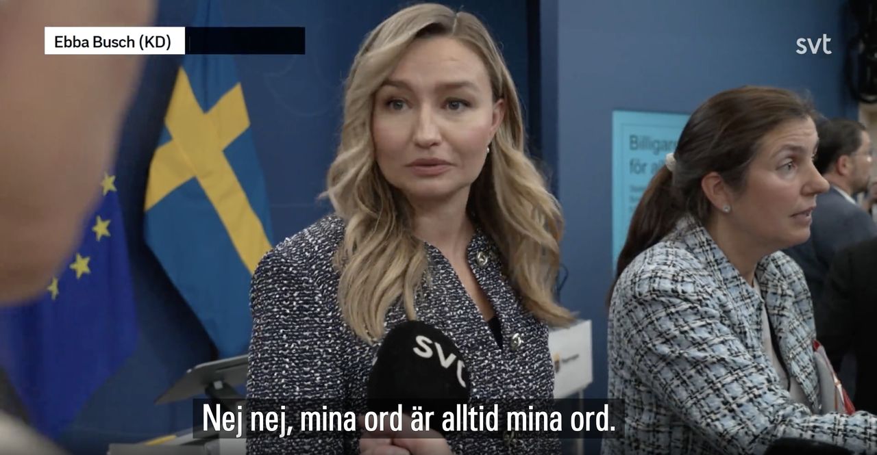 Ebba Busch lät Lyten formulera hennes uttalande