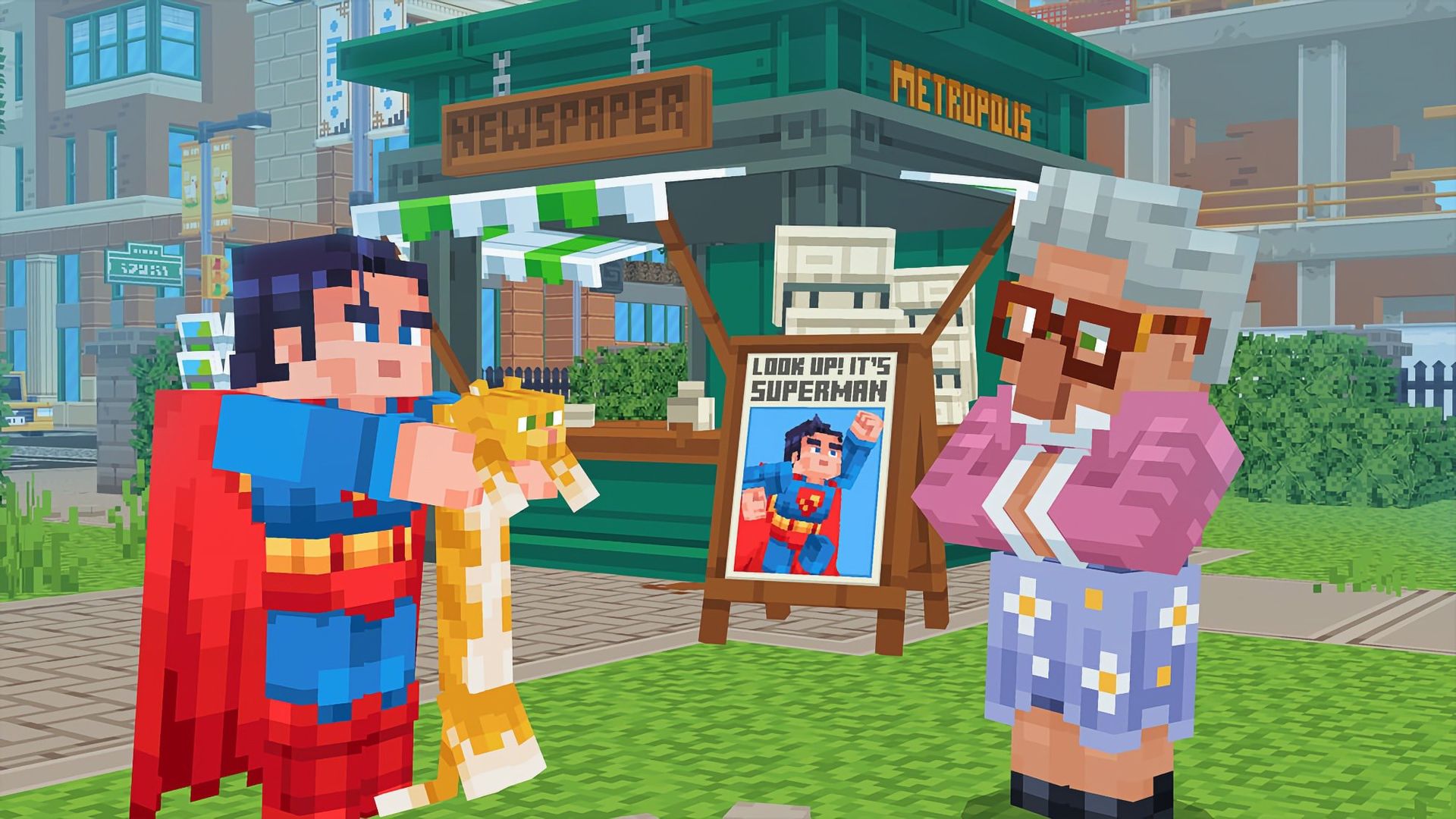 Superman kommer till Minecraft