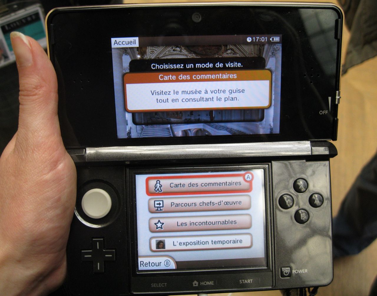 Louvren har slutat med Nintendo DS