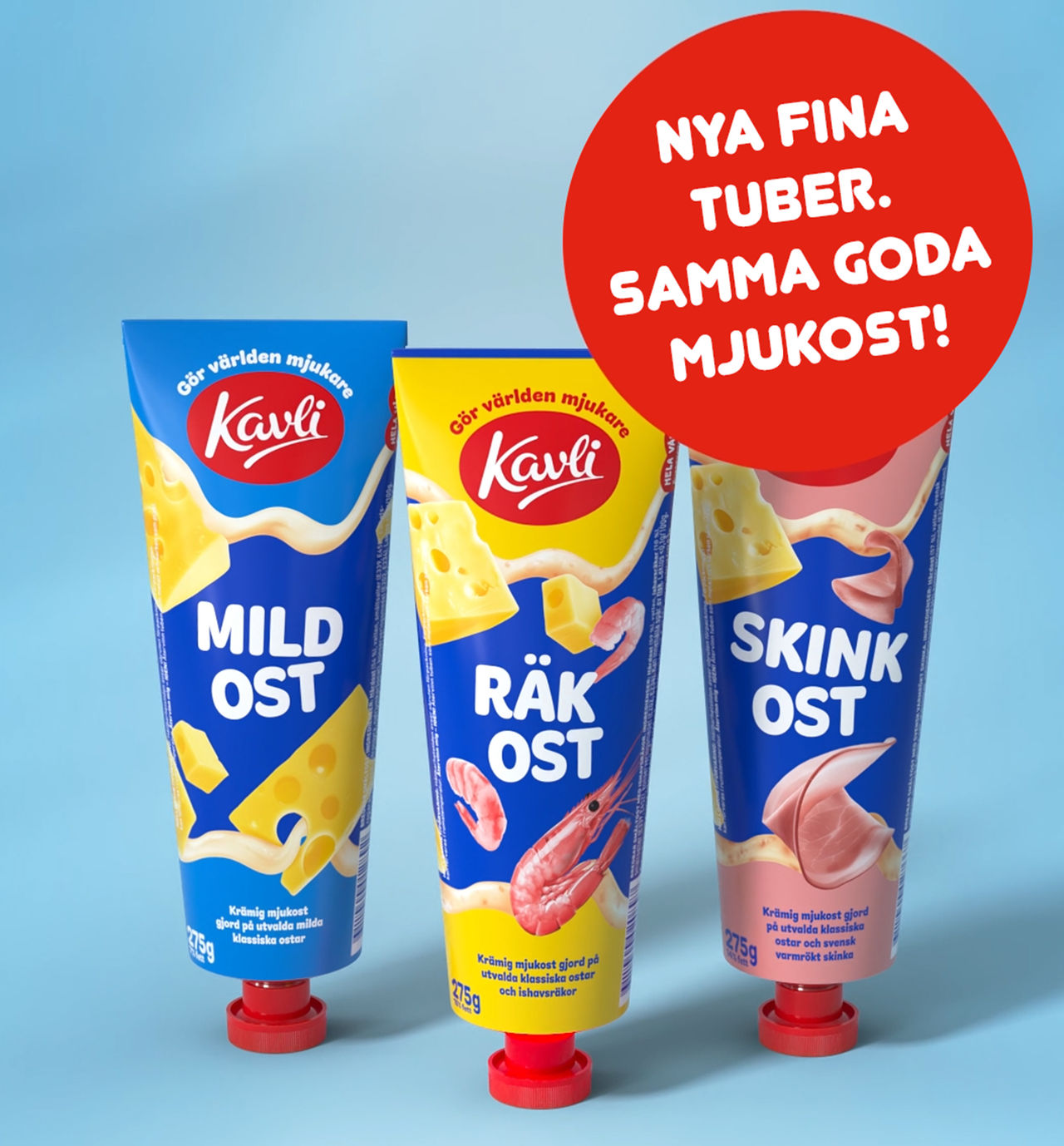 Kavlis mjukost-tuber får ny design