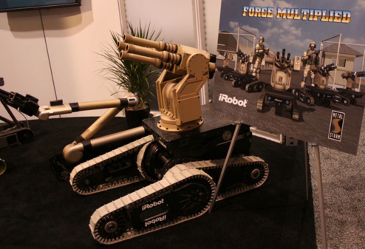 Robot med rätt att skjuta