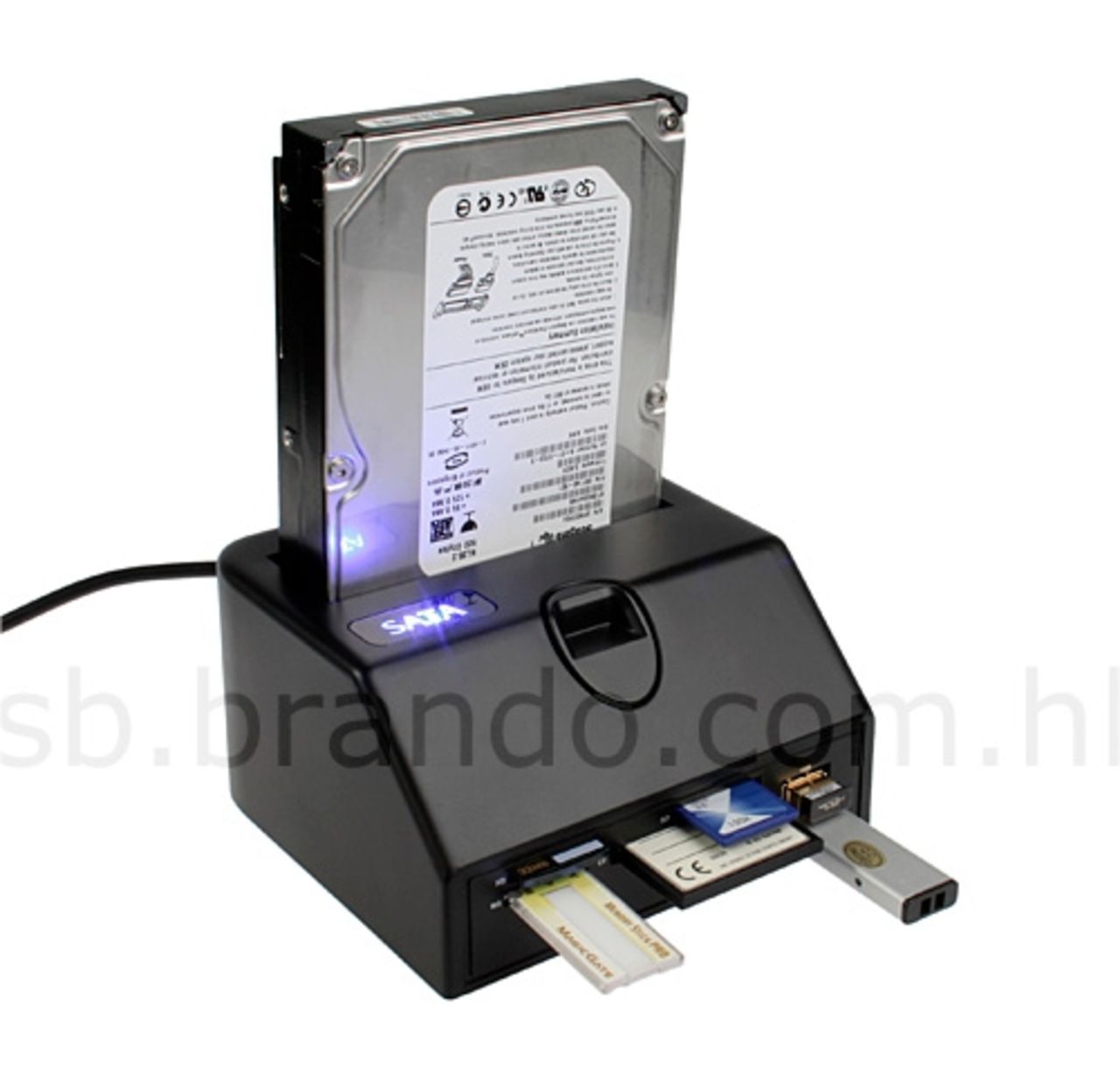 HDD-docka med kortläsare