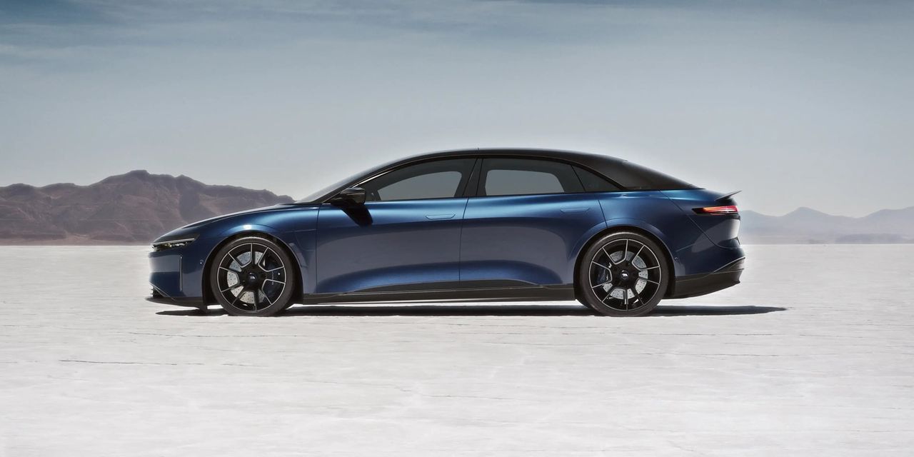 Lucid Air Sapphire snabbaste bilen Motor Trend testat