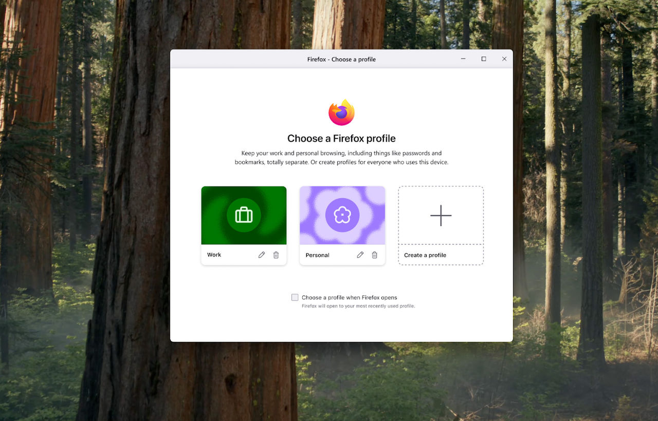 Firefox får stöd för profiler