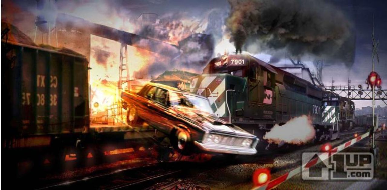 1UP kollar in Burnout 5