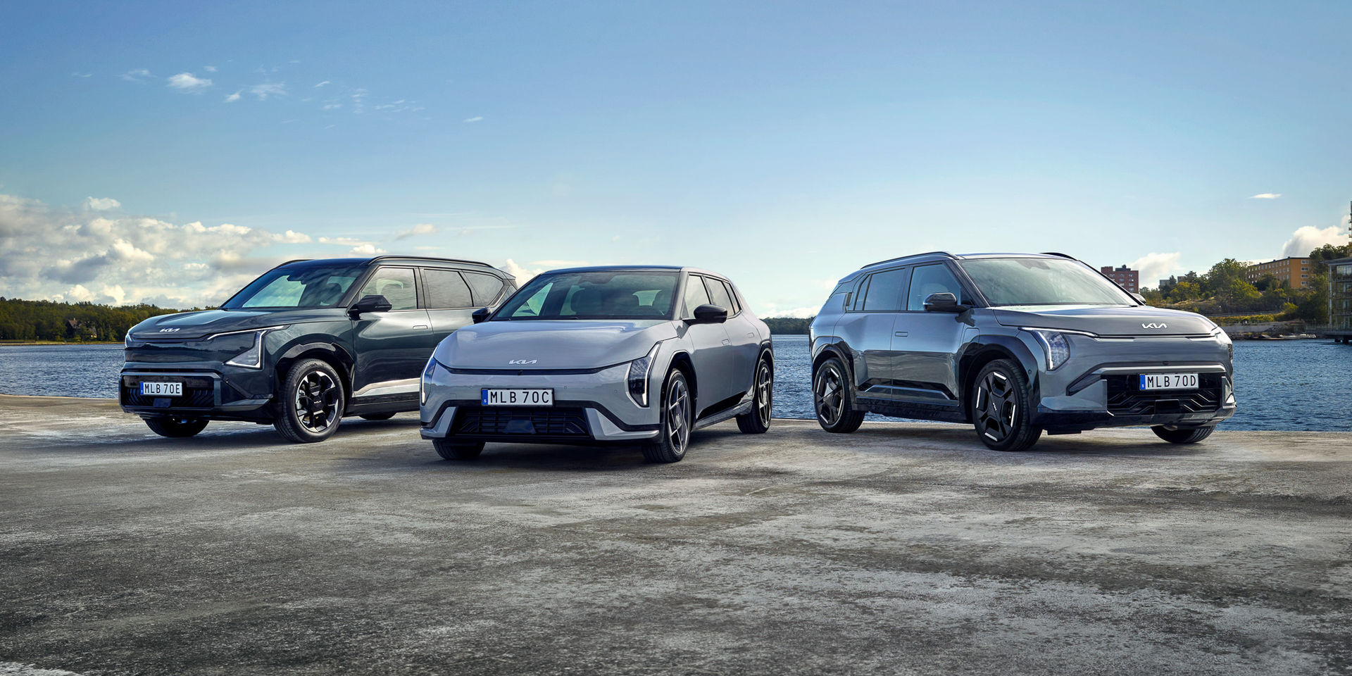 Kia EV3, EV4 och EV5 – tripp, trapp, trull för din skull