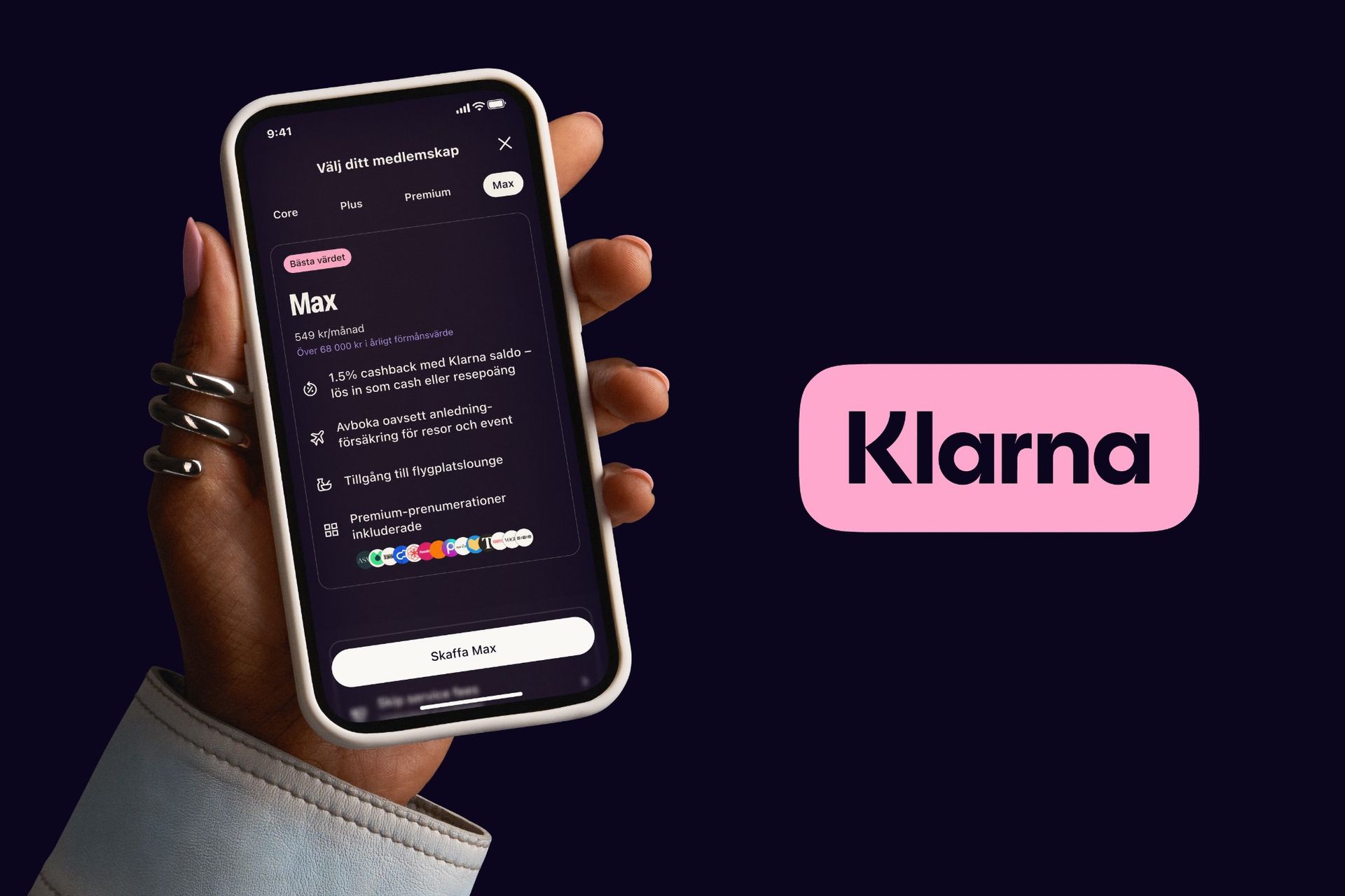 Klarna börjar med betalprenumeration