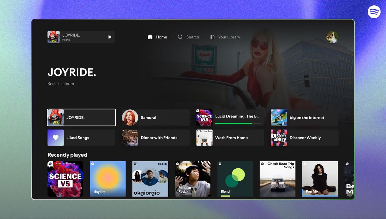 Spotify fräschar till sin app för Apple TV