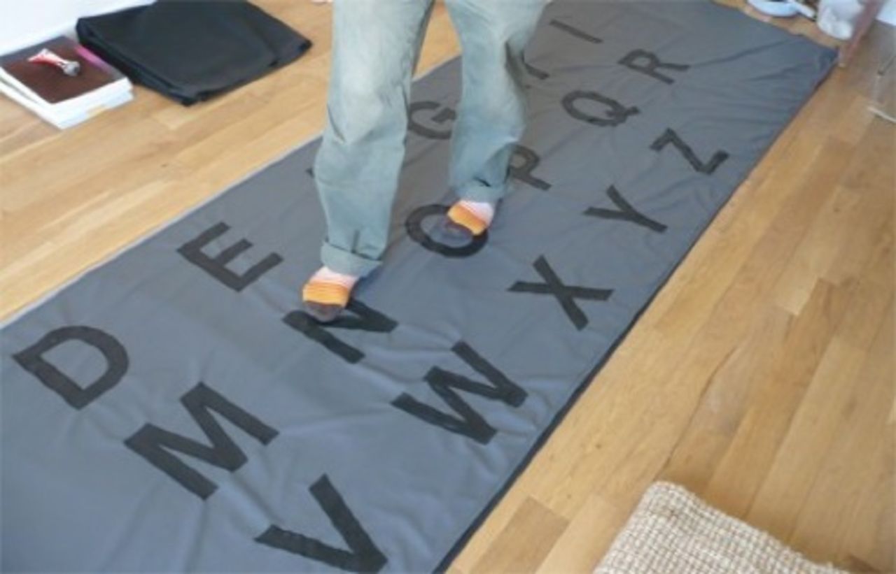 Gå omkring och skriv på datorn