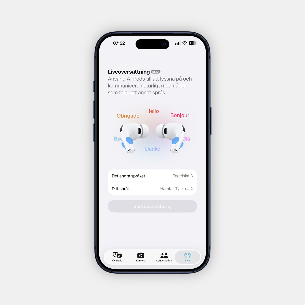 Nu kommer Apples liveöversättning till Sverige