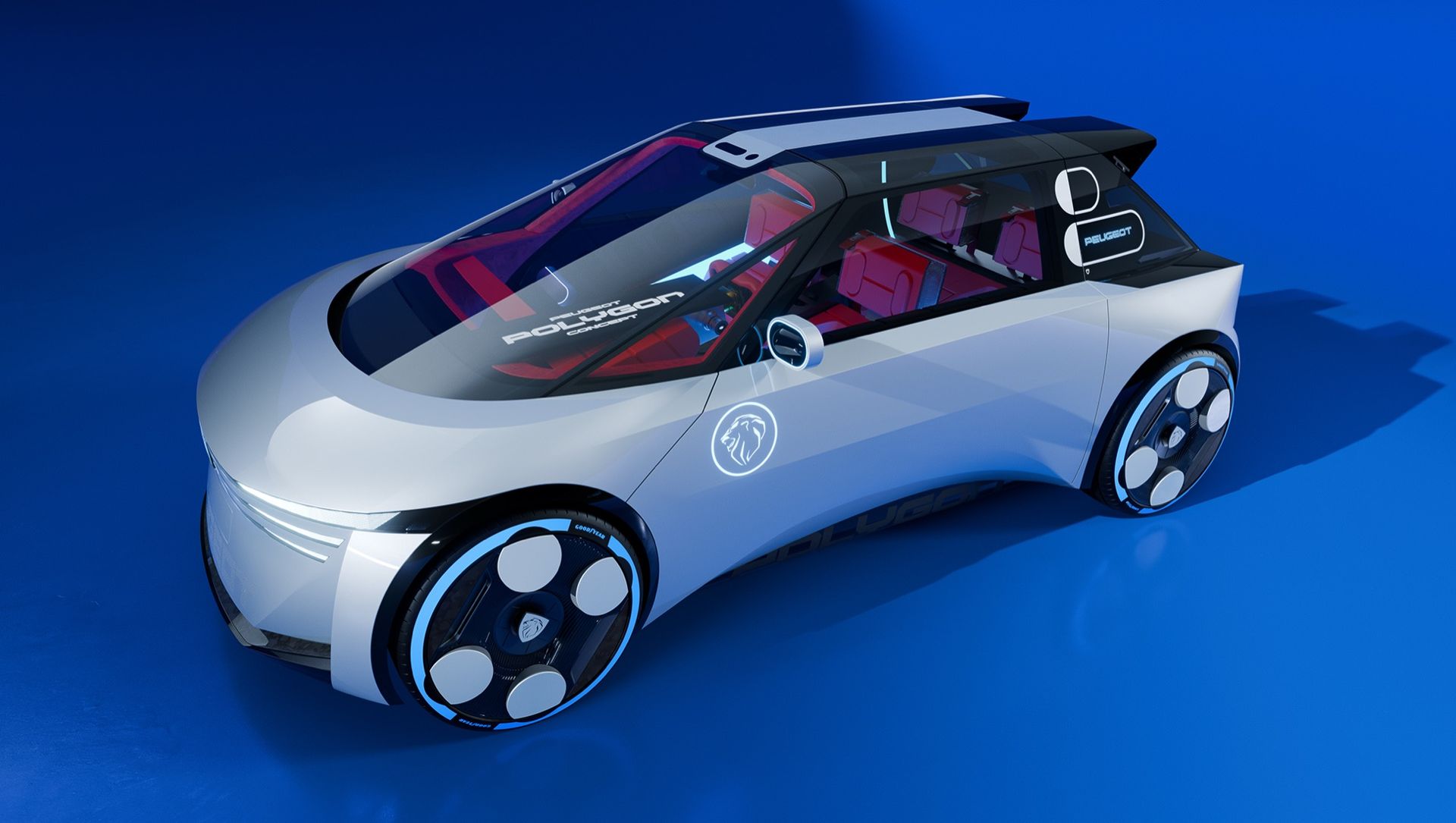 Peugeot visar bild på konceptbilen Polygon