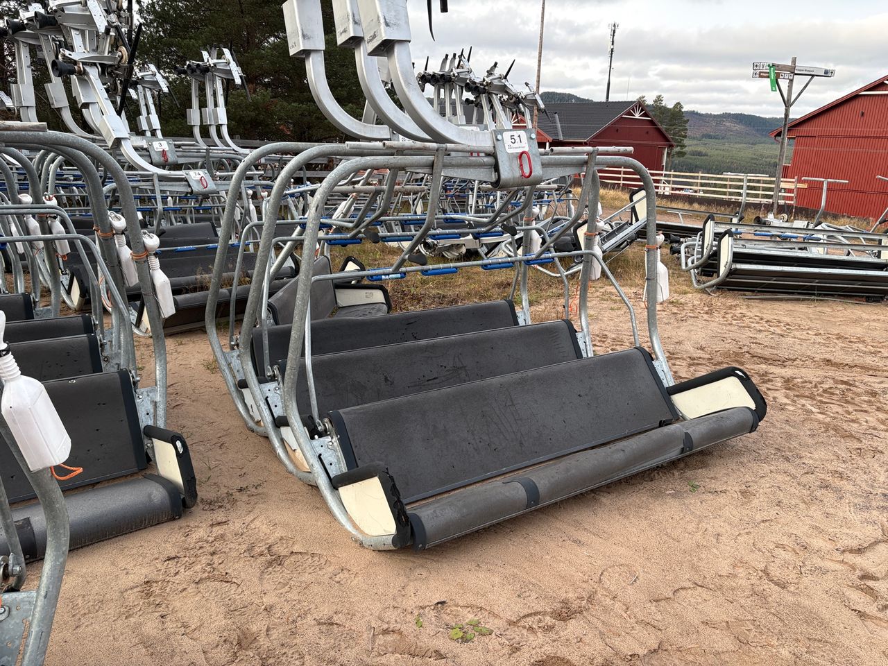 Buda hem delar från en sittlift