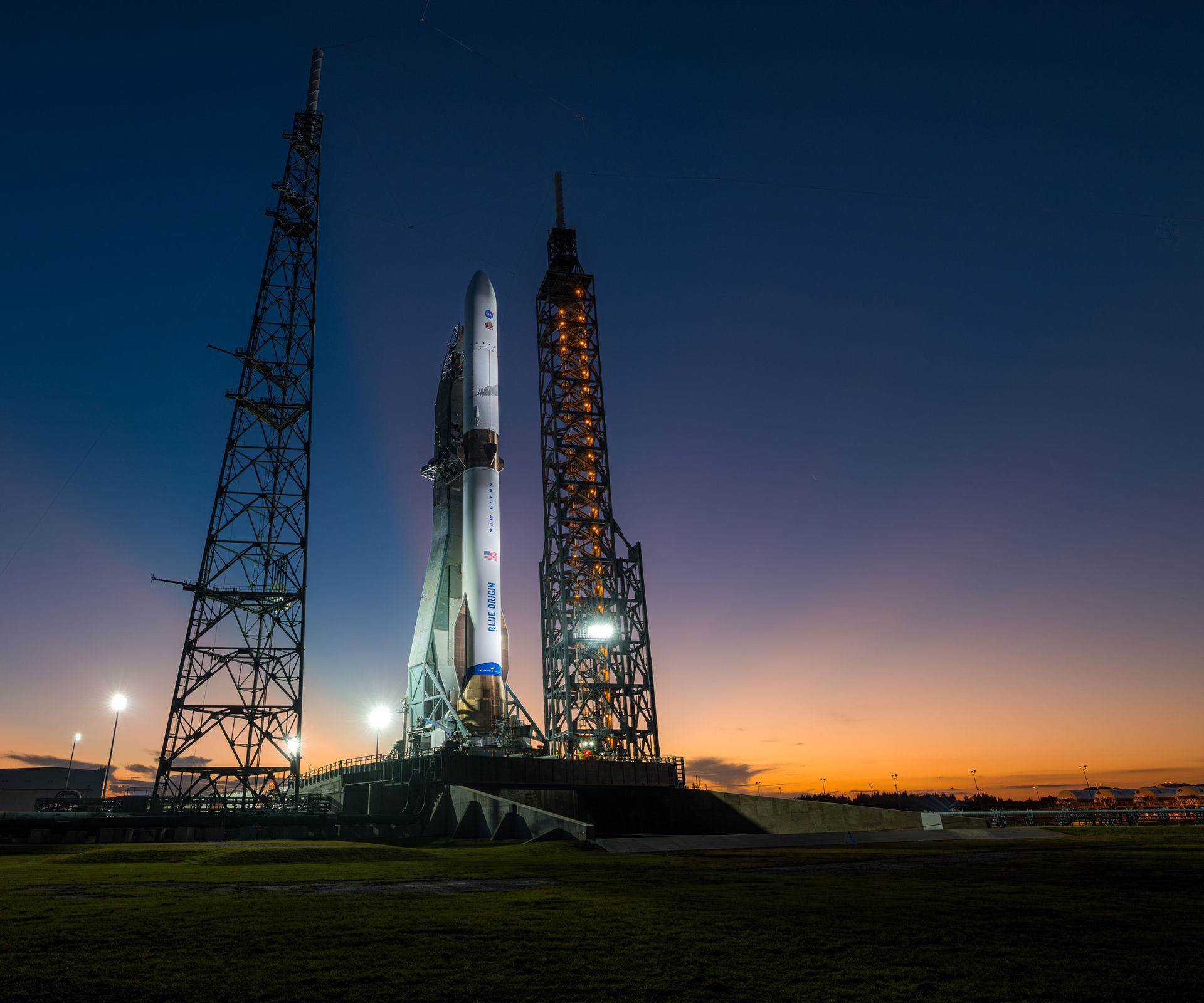 Blue Origin lyckades landa New Glenn