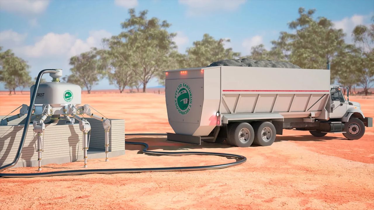 Robotspindeln Charlotte ska bygga hus