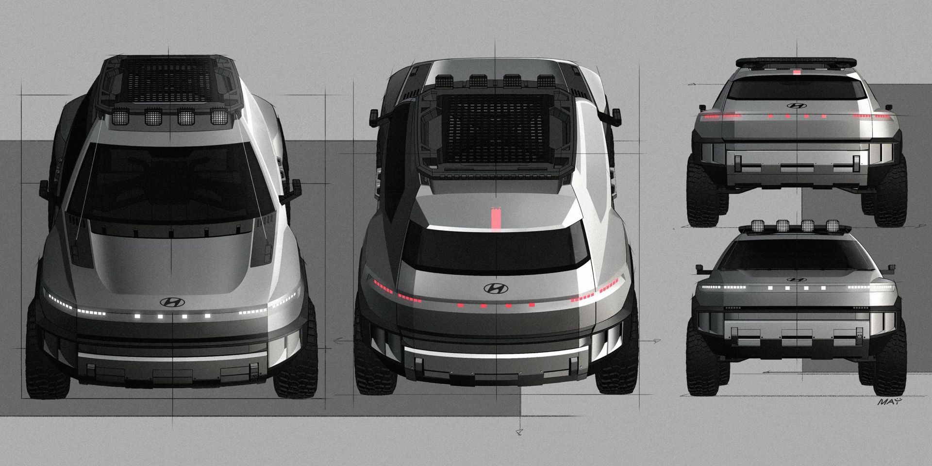 Hyundai visar skisser på nya konceptbilen Crater