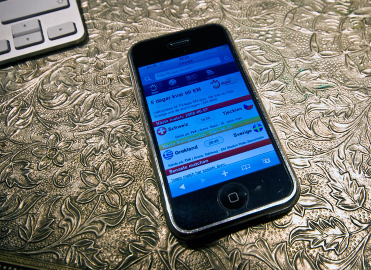 Fotbolls-EM i din iPhone
