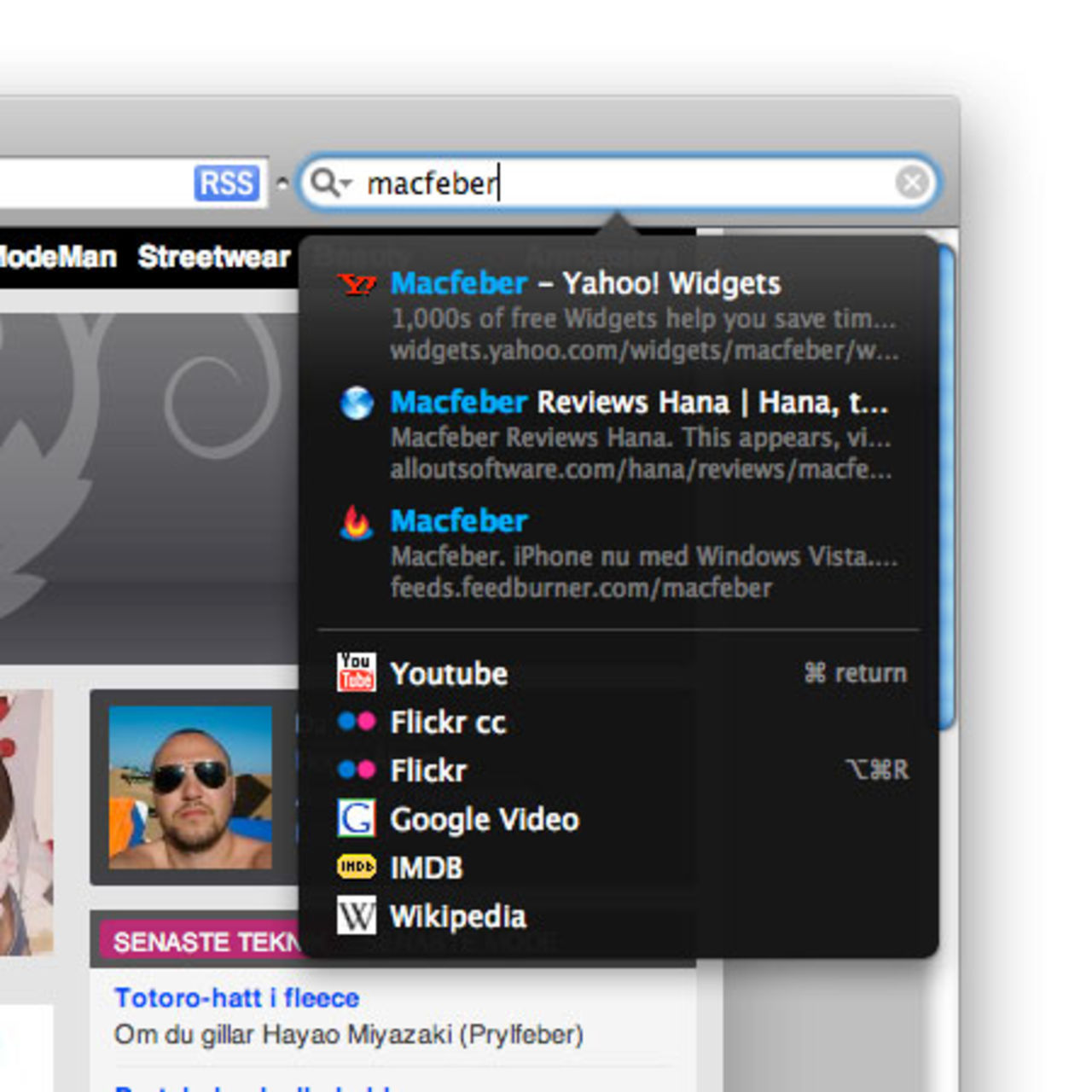 Smartare sökning i Safari