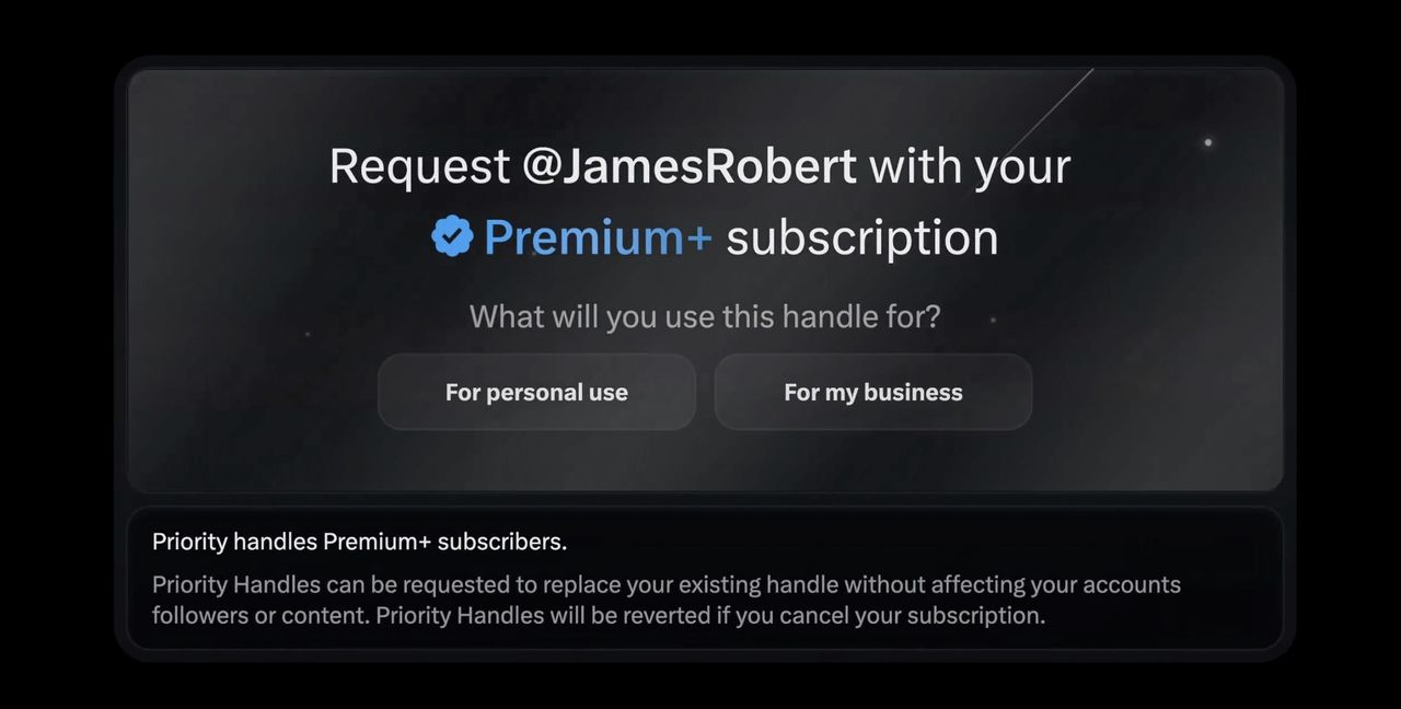 Nu öppnar X upp för att sälja inaktiva användarnamn