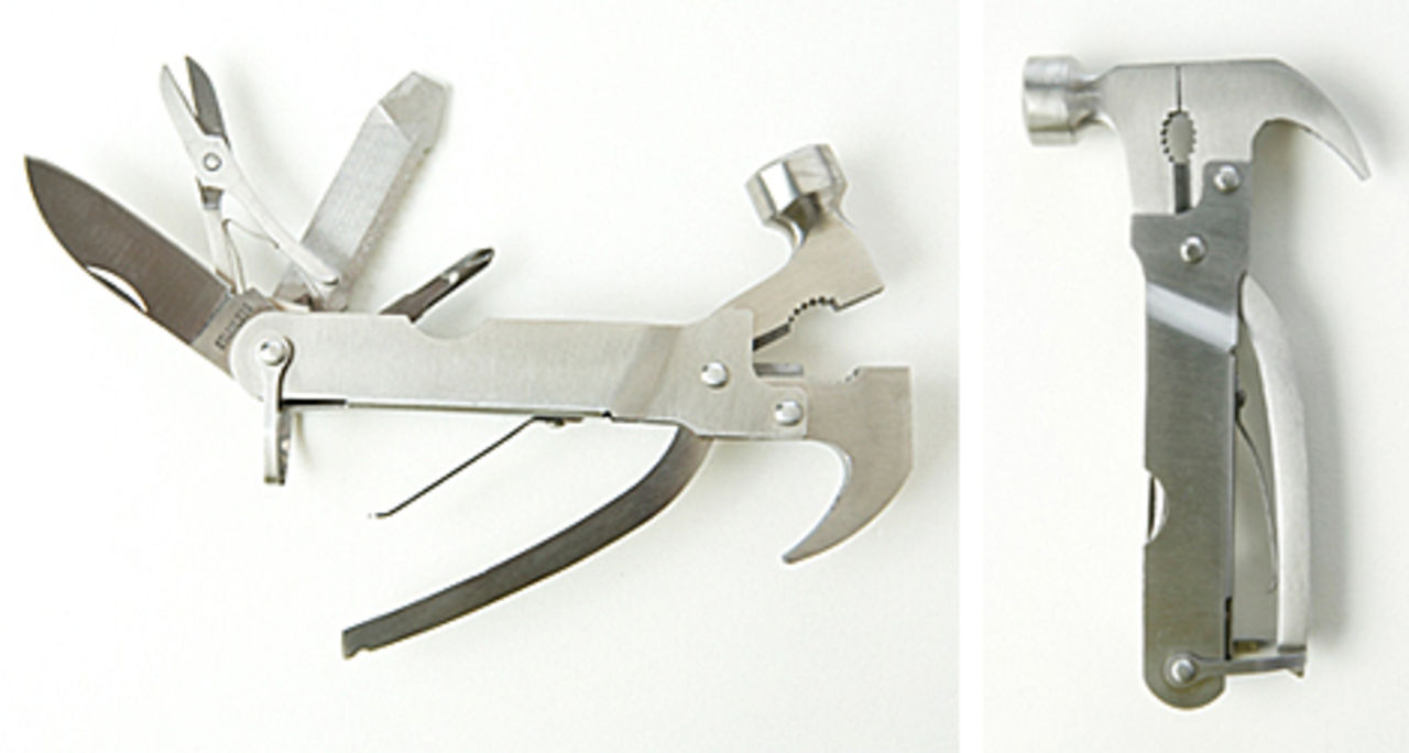 Hammare och åtta verktyg till