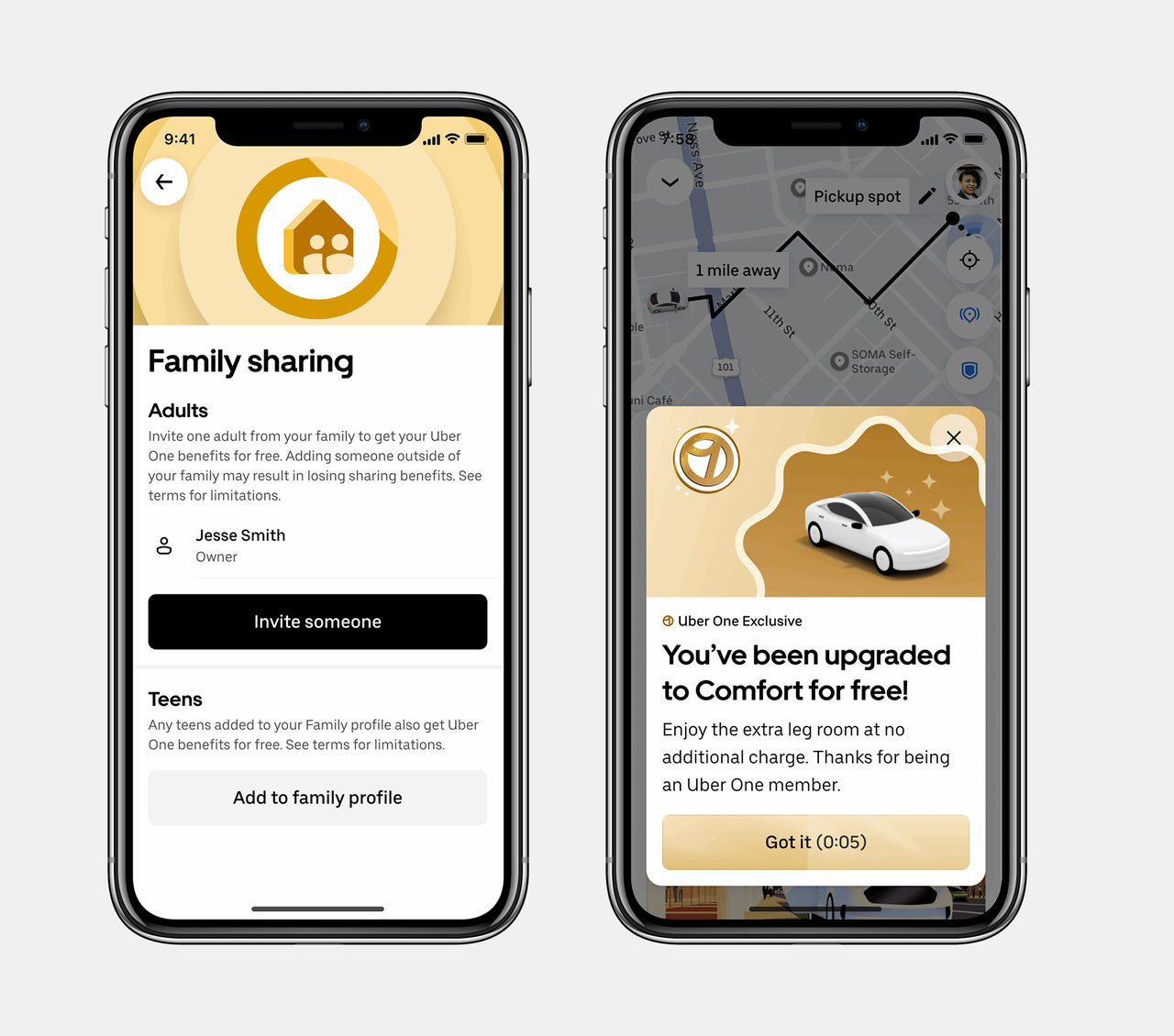 Nu kan du dela med dig av Uber One