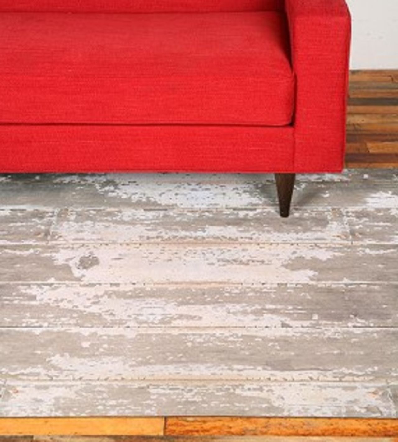 Vision av ett gammalt trägolv