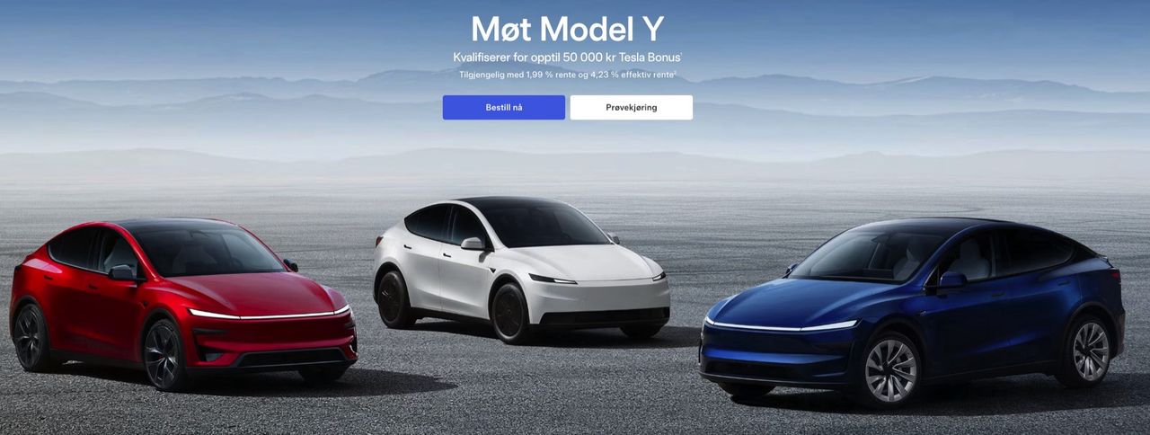 Tesla slår leveransrekord i Norge