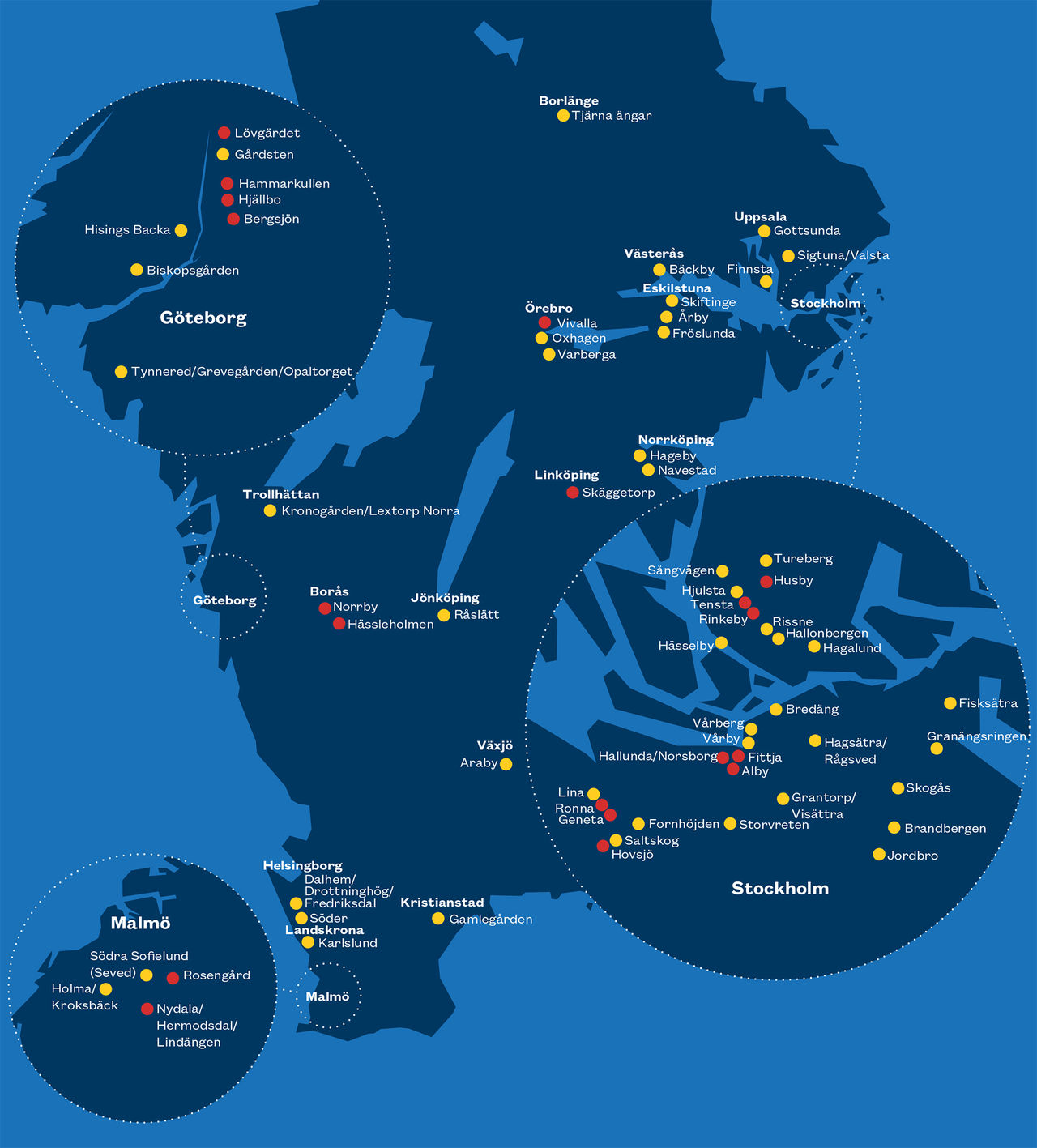 Polisen uppdaterar listan över utsatta områden i Sverige