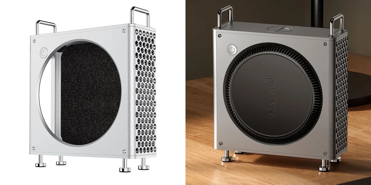 Mac mini cosplayar som en Mac Pro