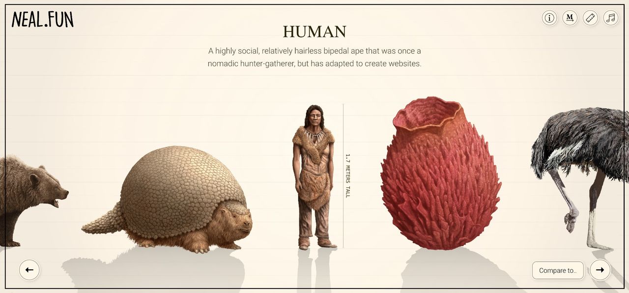 Size of Life är en snygg storleksjämförelse