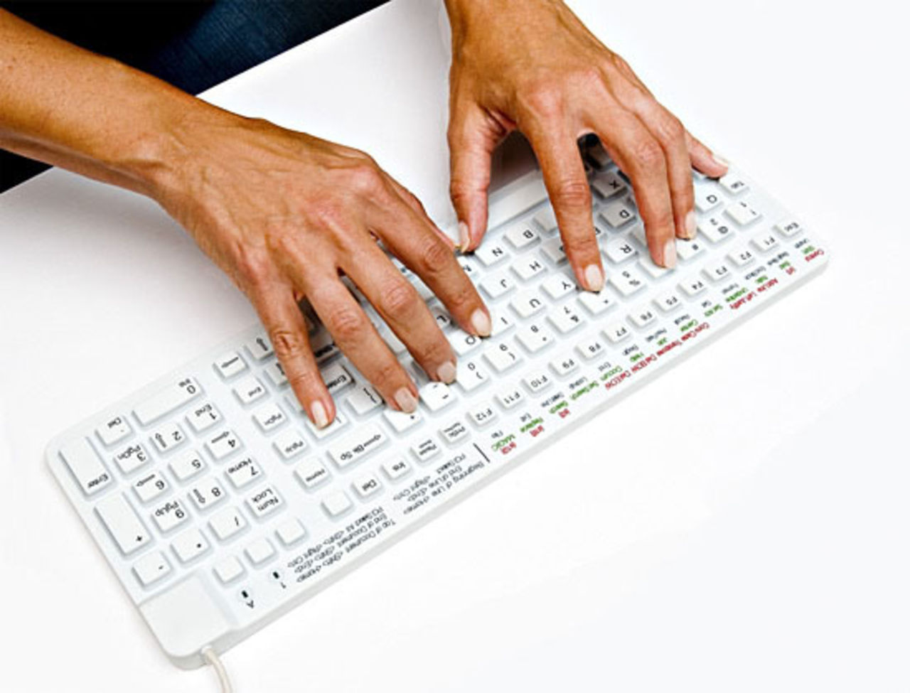 Tyst tangentbord för undervattensbruk