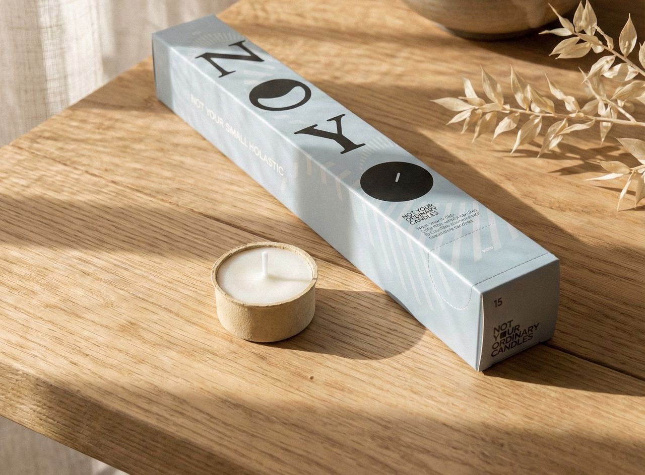 Det här värmeljuset kan sorteras som papper