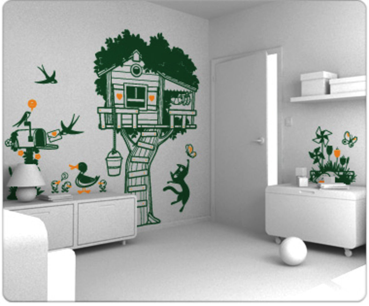 Härliga väggstickers till barnrummet