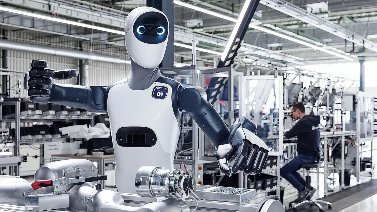 Tyska Agile Robots visar upp humanoid robot