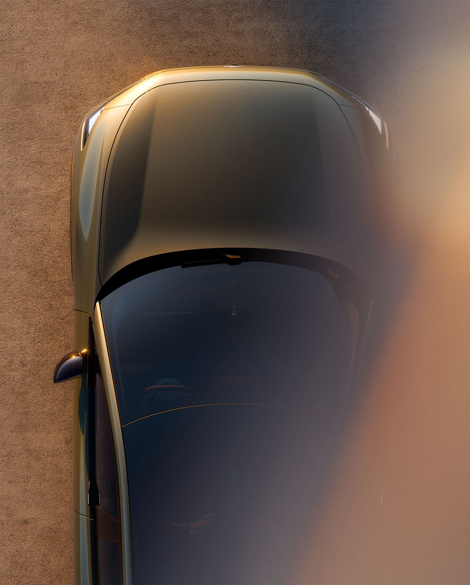 Volvo visar EX60 från himlen