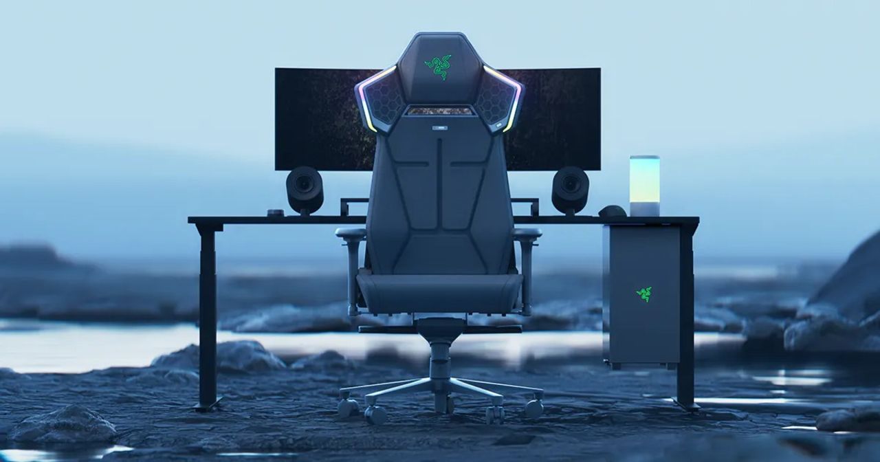 Razer visar gamingstol med vibrationer och högtalare