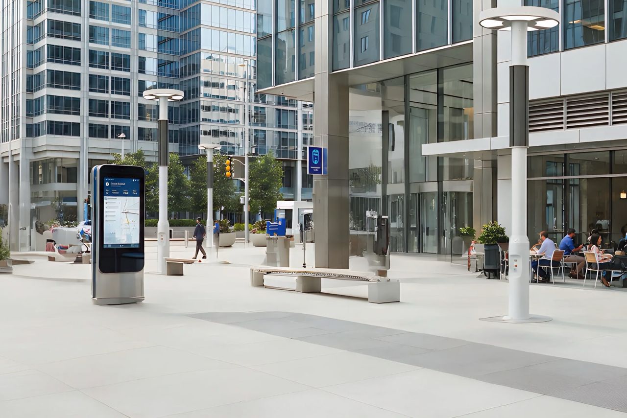 X Tower är en gatlampa med inbyggd kameraövervakning