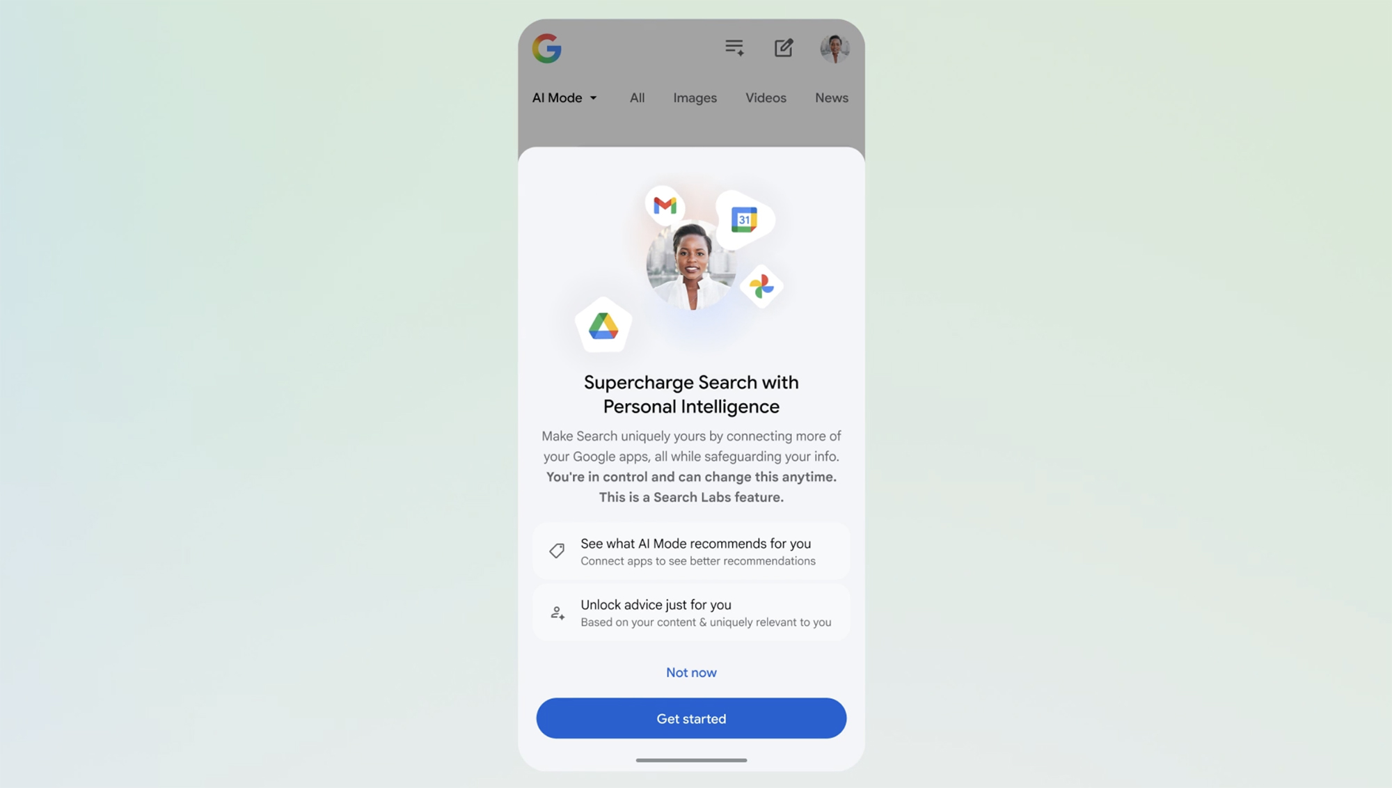 Googles AI-läge blir mer personligt. Personal Intelligence kommer till ...