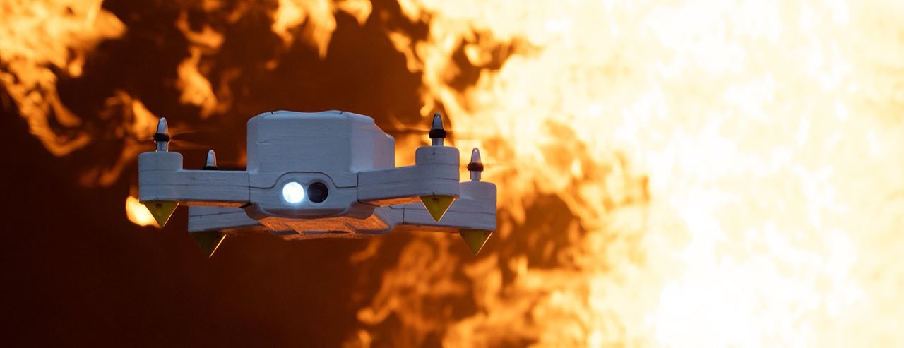 FireDrone kan flyga i 200 graders värme
