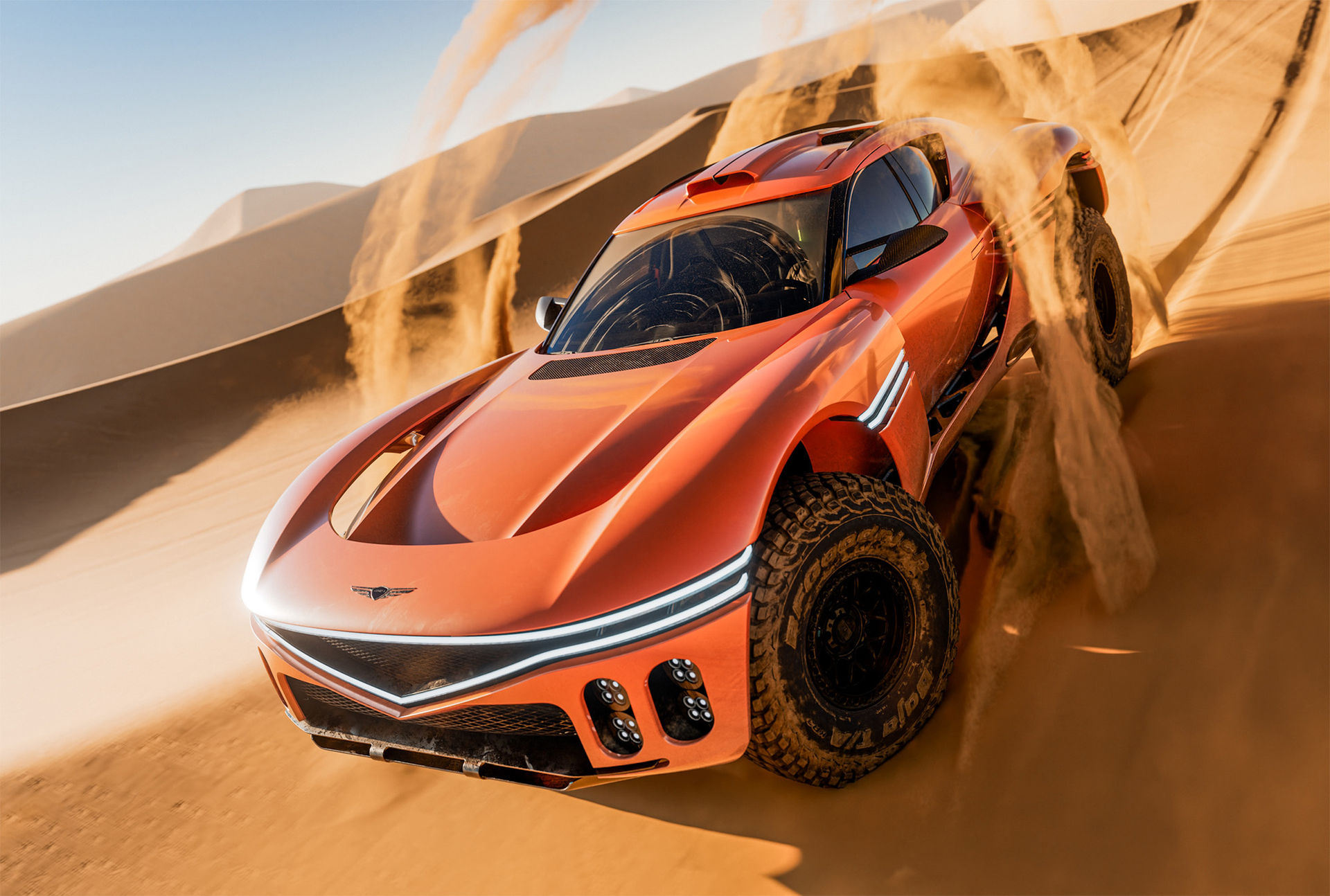 Genesis visar orimligt fet offroadkärra