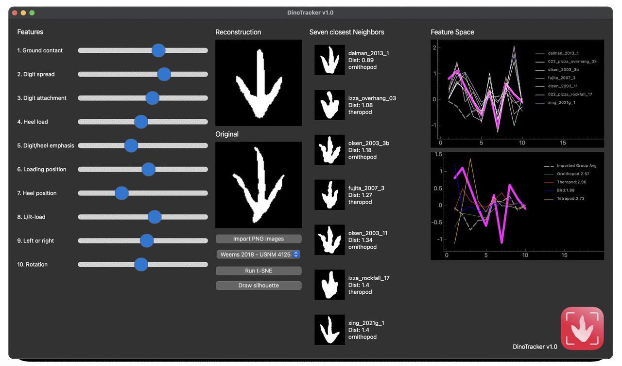 DinoTracker kan identifiera fotspår från dinosaurier