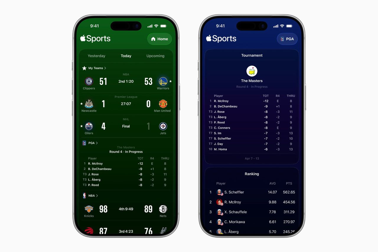 Apple Sport får fler sporter