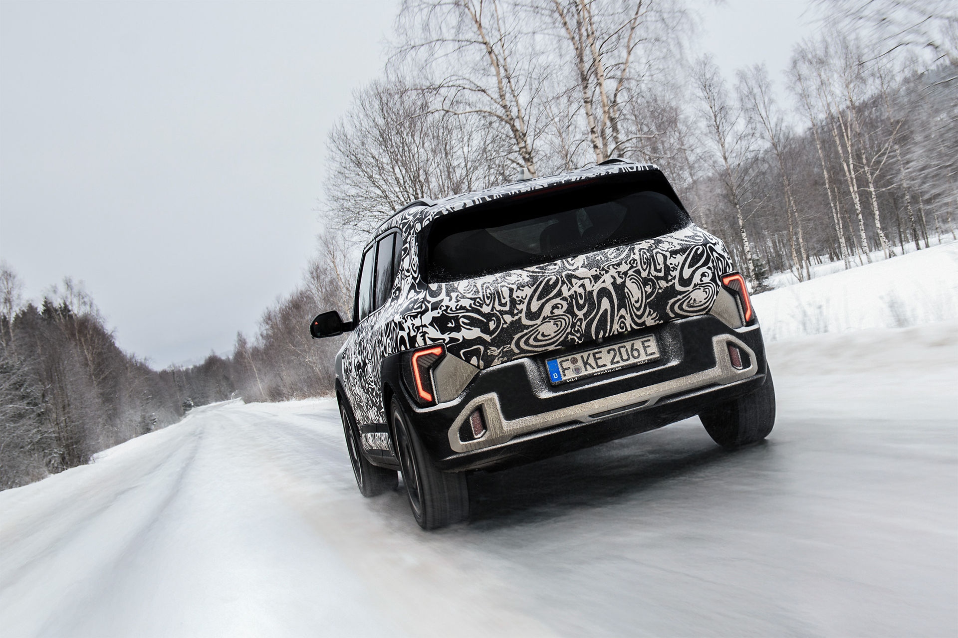 Kia EV2 imponerar i vinterkörning