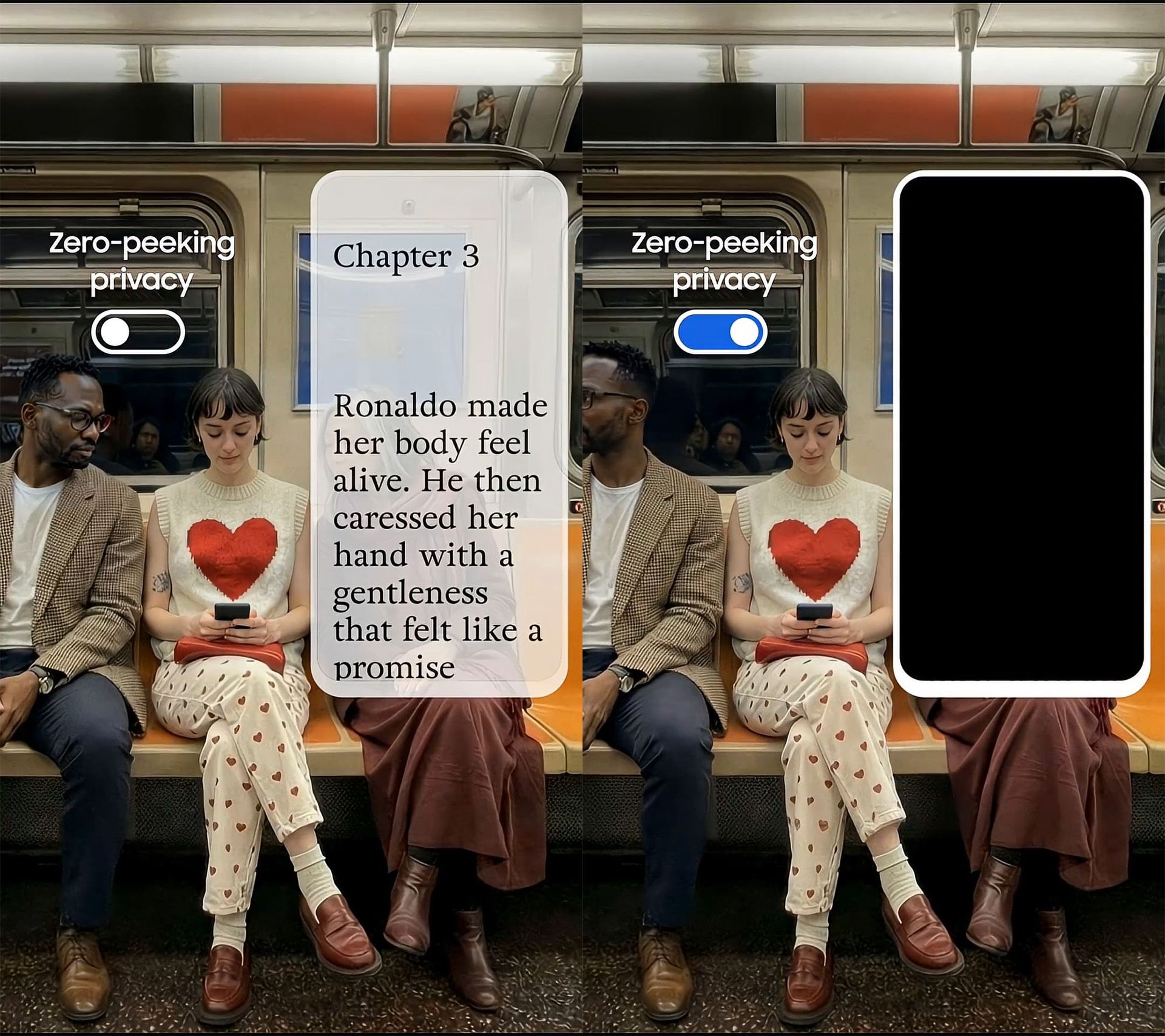 Samsung bekräftar hemlig skärm