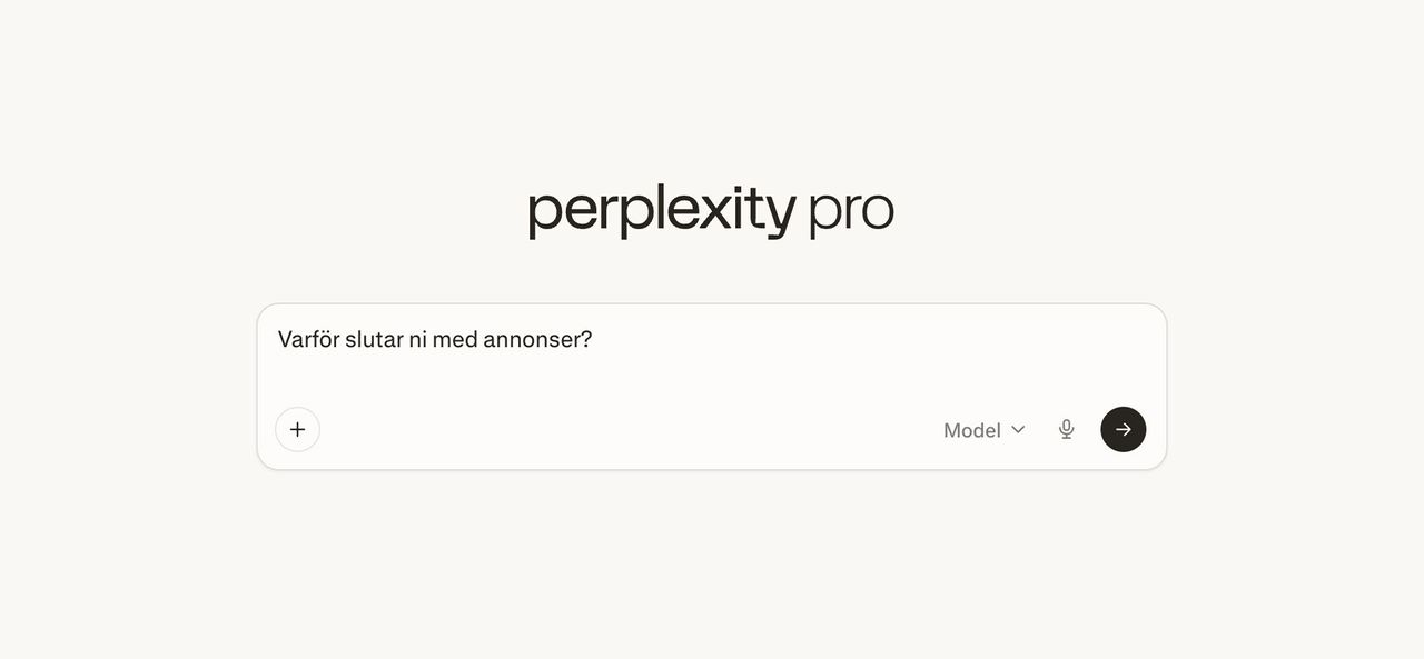 Perplexity fasar ut annonser