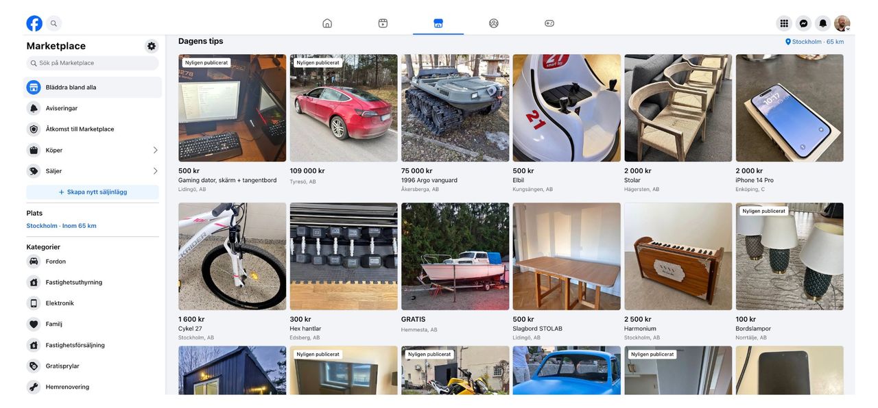 Använder du Facebook Marketplace?