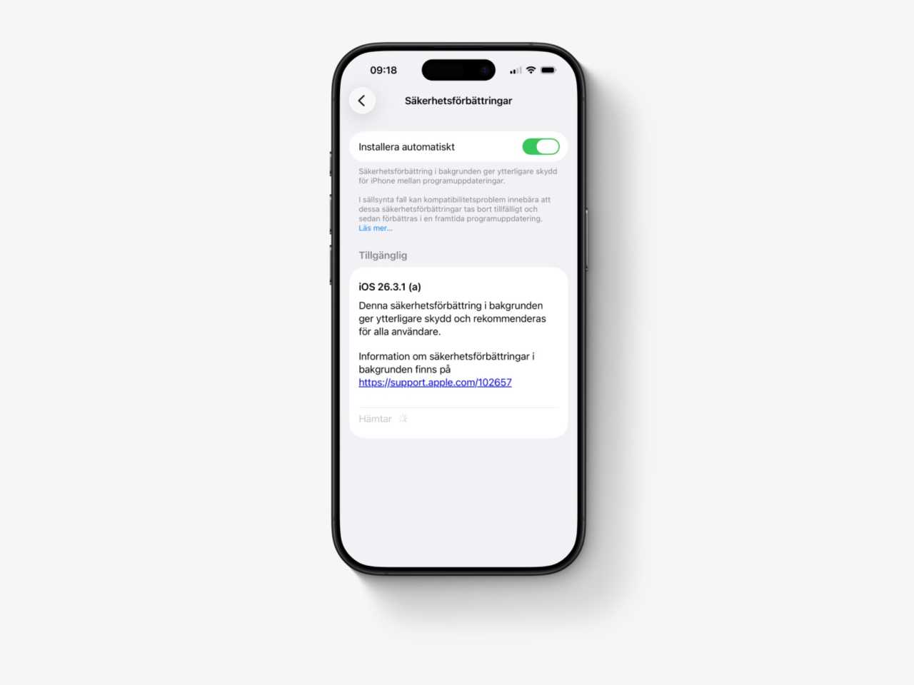 Apple rullar ut ny typ av säkerhetsuppdatering