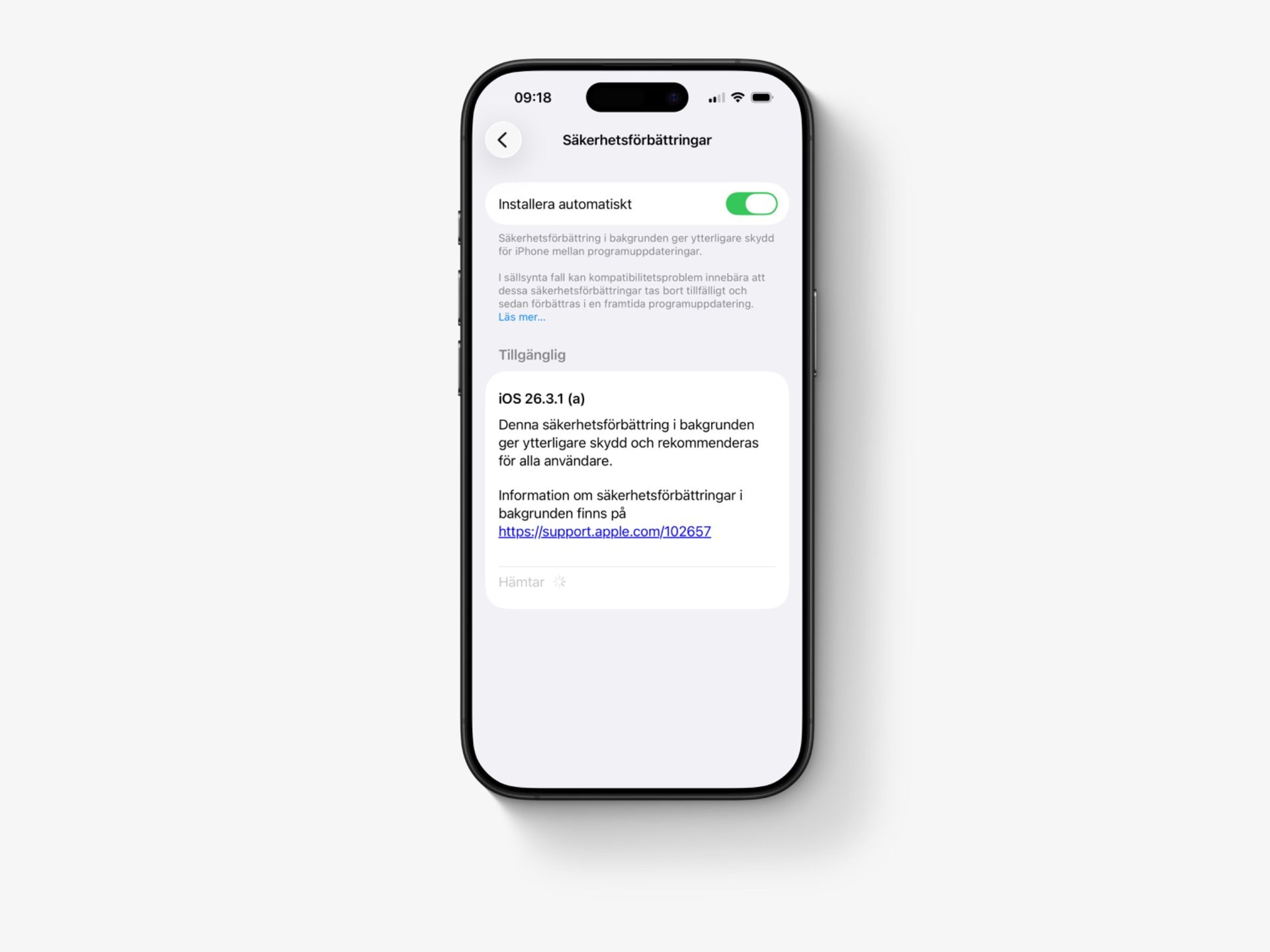Apple rullar ut ny typ av säkerhetsuppdatering