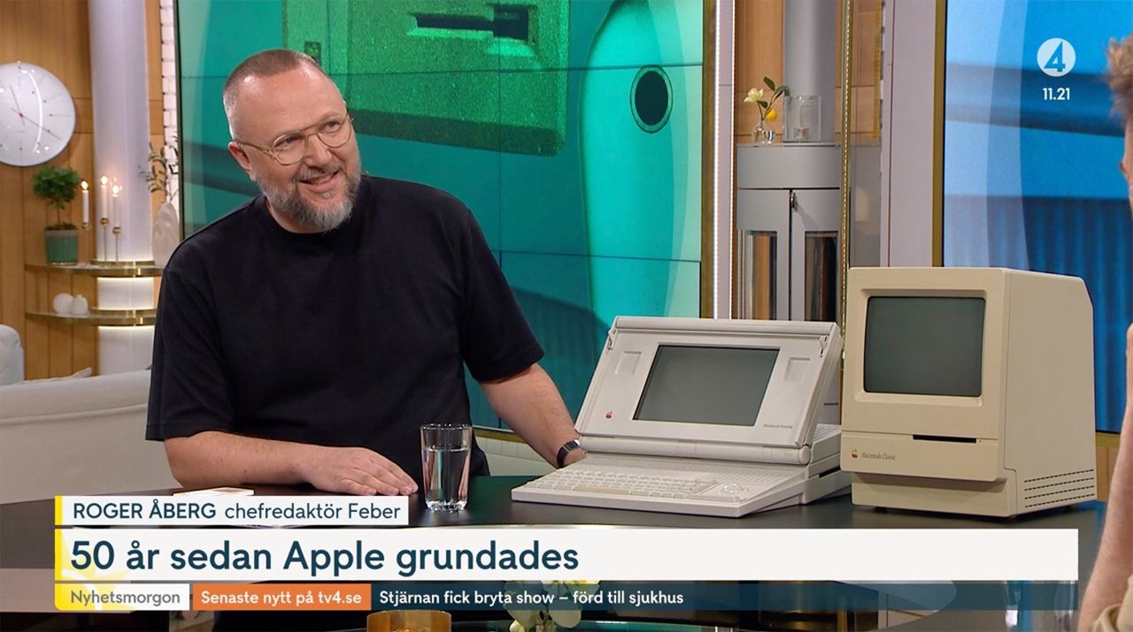 Roger snackar Apple på TV4 Nyhetsmorgon