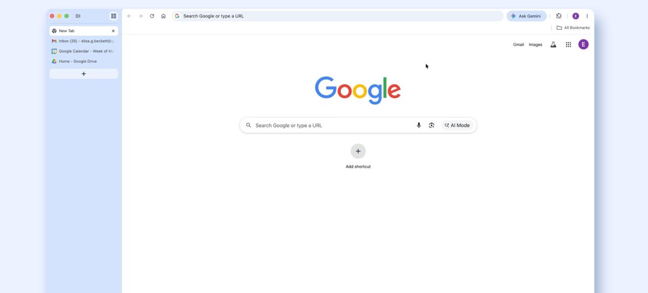 Chrome får vertikala flikar